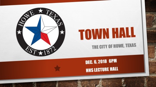 2018 1206 City of Howe Town Hall Meeting